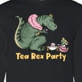 thumbnail image 4 of Inktastic Funny Tea Rex Party Long Sleeve T-Shirt, 4 of 5