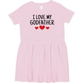 thumbnail image 3 of Inktastic I Love My Godfather Girls Toddler Dress, 3 of 5