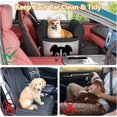 thumbnail image 2 of Lamerge  Dog Car Seat for Small Dog, Waterproof Pet Booster Seat for Car, Soft Travel Carrier for Puppy, Dog Carseat with Thickened Memory Foam Filling, Fashionable Pet Carrier Bag - Black + Gray, 2 of 6