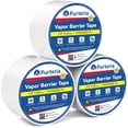 thumbnail image 1 of Cinta de barrera de vapor PURTERIA, polietileno, 9 mil, 3,6 cm x 55 m, 3 rollos, 1 of 6