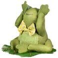 thumbnail image 3 of Northlight Sitting on Lily Pad See No Evil Frog with Bowtie Spring Decoration - 8", 3 of 6