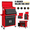 Red, variant on Rolling Tool Chest with 8 Drawers, Multifunctional Steel Toolbox Organizer, Tool Storage Cabinet with Detachable Topbox, Garage Tool Cart w/Universal Weels,Hanging Box, Hooks, DIY Anti-slip Mat