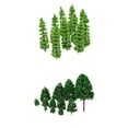 thumbnail image 1 of Accesorio de de Diorama de Edificio Modelo de árbol de Pintado de 22 Piezas N HO, 1 of 3