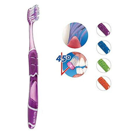 GUM 524 Technique Deep Clean Toothbrush - Full Soft Head (6 Pack) by
