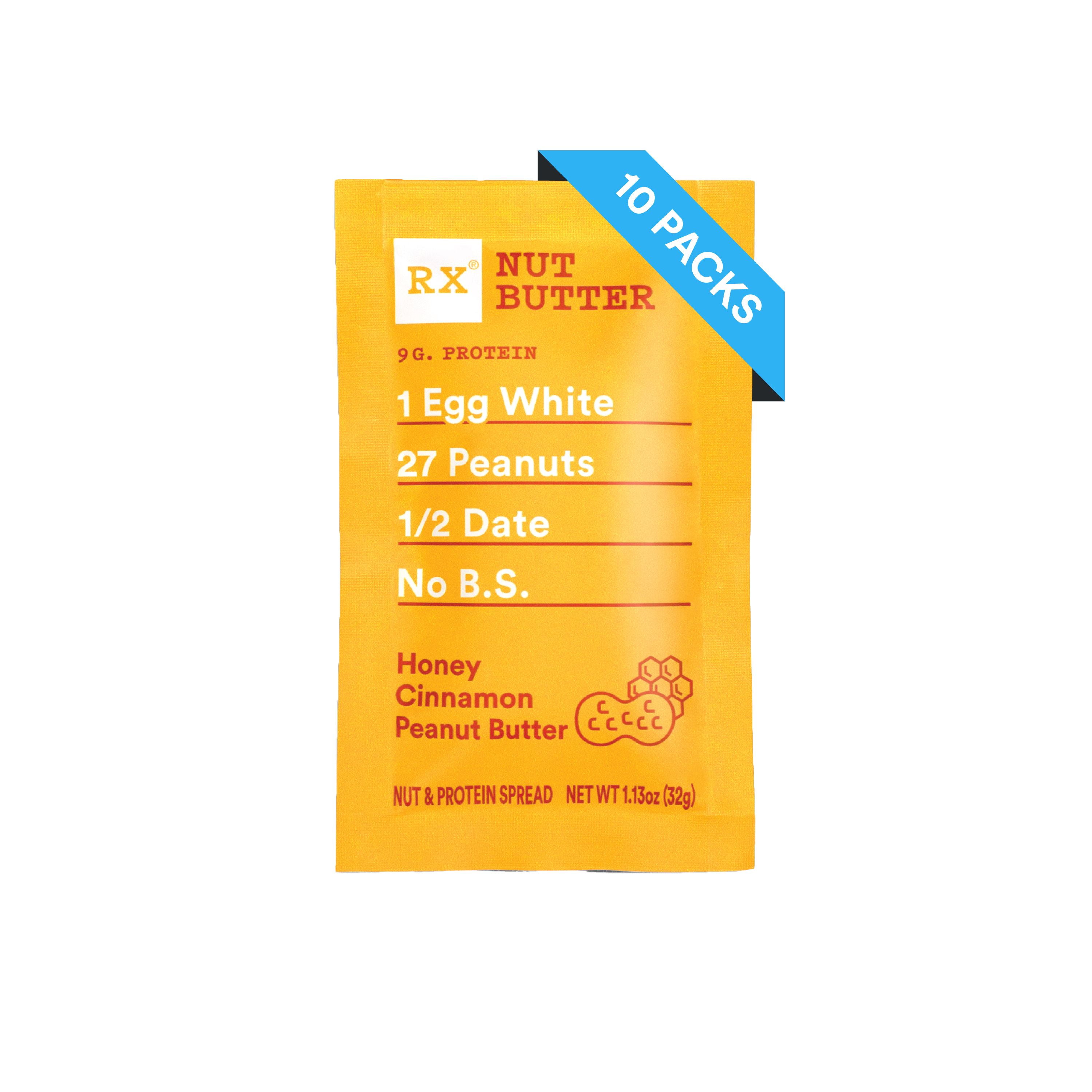 RXBAR Honey Cinnamon Peanut Butter Single Serve Packets Gluten Free 10
