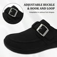 thumbnail image 4 of Barerun Women Wide Suede Clogs & Mules with Adjuatable Buckle, 4 of 9