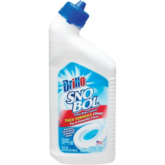Brillo Sno Bol Toilet Bowl Cleaner - Acidic Liquid, Fresh Scent - 3 Pack, 24 Fl Oz