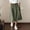 Army Green, variant on Cotton Linen Skirt for Women Elastic Waist Button Front Vintage Stretch A-Line Flared Casual Midi Skirts Peasant Trendy Skater with Pockets