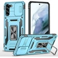 thumbnail image 1 of SURJDE Case for Galaxy S21 Plus,Silicone Heavy-Duty Tough Rugged Lightweight Shockproof with Bracket Bumper Cover Case for Samsung Galaxy S21 Plus 4G/5G 6.7" (Blue), 1 of 6