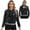 Black, variant on vastwit Womens Sparkly Sequin Baseball Jackets Long Sleeve Zipper Striped Bomber Jacket Silver 14