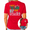 1-Red, variant on UNISHE Womens Graphic T Shirt Short Sleeve Crewneck Tee with Retro 70s Style Bold Lettering and Daisy Floral Graphic Two Sided Print Trendy Religious Top
