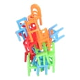 thumbnail image 1 of Juguete De Silla De Equilibrio, Divertido Juego Interactivo De Silla Apilable De Color Brillante De 18 Piezas Para Niños Para Fiesta De Navidad, 1 of 7