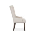 thumbnail image 5 of Magnussen Home Bellamy Peppercorn Upholstered Host Chair Two Pack, 5 of 8