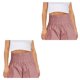 thumbnail image 4 of Minnieouse Pantalones cortos deportivos para mujer, pantalones de chándal elásticos para caminar, motorista, ejercicio, dormir de noche, Rosado XL 2Conjunto, 4 of 5