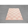thumbnail image 3 of Santorini Rose Cream Argyle Modern Contemporary Area Rug Tapis Carpet For Living Room Bedroom Kitchen, 3 of 3