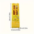 thumbnail image 5 of 5pcs School Essentials Set - Includes 2 Pencils, Eraser, Sharpener & Ruler In Portable Gift Box - Perfect For Back To School & Graduation Gifts, 5 of 5