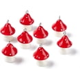 thumbnail image 2 of 10pcs 10 Pcs Opaque Mushroom with Polka Dots Resin Pendants Pendants with Platinum Tone Iron Loops Red Mushroom with Polka Charms for Jewelry DIY Necklace Craft Making 23~24x17mm Hole: 2mm, 2 of 4