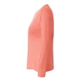 thumbnail image 3 of A4 Long Sleeve Cooling Performance Crew For Women in Coral | NW3002, 3 of 3