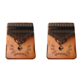 thumbnail image 1 of Kalimba 21 Teclas Piano Pulgar Portátil Mbira Finger Regalo para (ciervo Del Bosque), 1 of 3