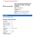 thumbnail image 2 of Rear Left Lower Rearward Control Arm - Compatible with 2008 - 2018 Dodge Challenger 2009 2010 2011 2012 2013 2014 2015 2016 2017, 2 of 2