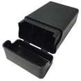 thumbnail image 2 of Black Flip Top Hinged Lid Sectioned Sections Cigarette Case for King Size 2606, 2 of 2