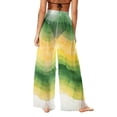 thumbnail image 3 of Gamivast Mesh Beach Cover up Pants for Women High Waisted Wide Leg Sheer Swimsuit Bottoms Tie Dye Bathing Suit Trousers Summer Vacation Pool Outfits, 3 of 7