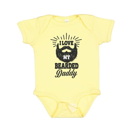 

Inktastic I Love My Bearded Daddy Gift Baby Boy or Baby Girl Bodysuit
