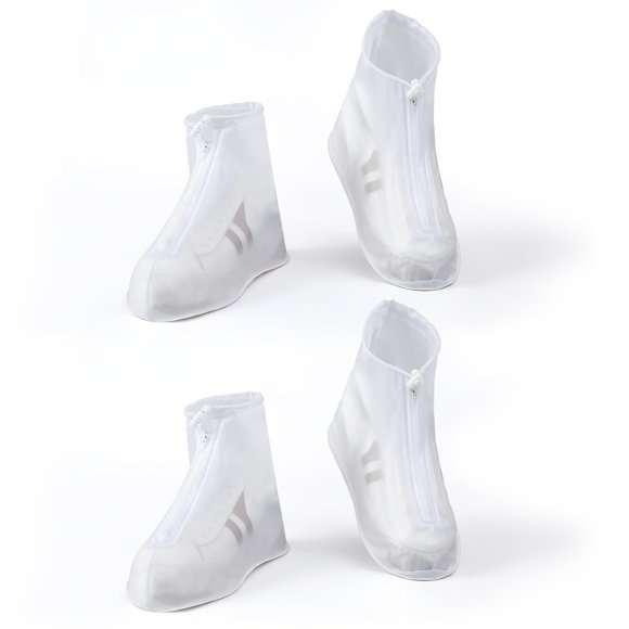 Cubrezapatos Impermeables PVWSG 2 Pares con Cierre y Cordón Ajustable