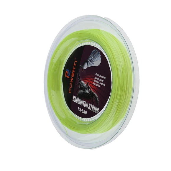 Cuerda de raqueta de bádminton Wosthever Nylon Amarillo fluorescente 200m