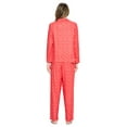 thumbnail image 3 of Casual Nights Women's Long Sleeve Rayon Button Down Pajama Set, 3 of 4
