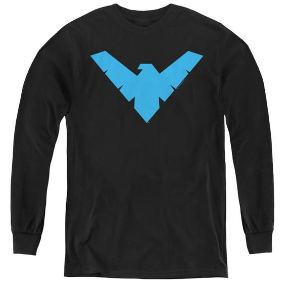 Batman - Nightwing Symbol - Youth Long Sleeve Shirt - Medium