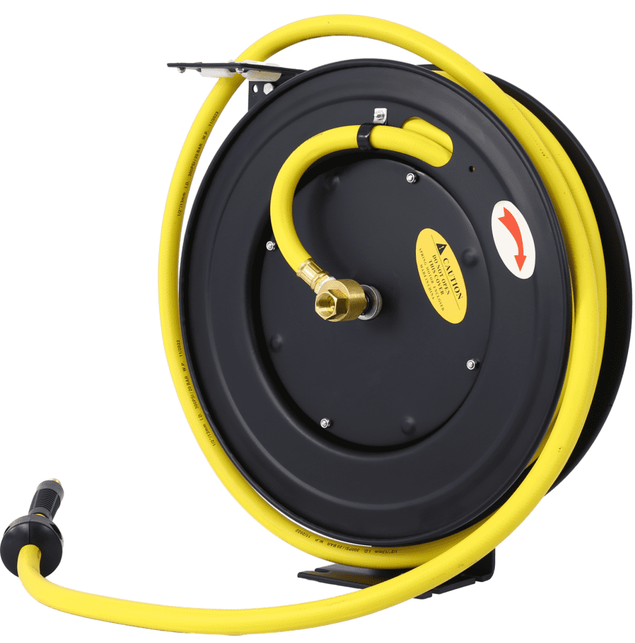 Heavy Duty 1/2"x50' Auto Rewind Air Hose Reel Steel Industrial