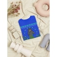 thumbnail image 5 of Old Glory Womens Ugly Christmas Sweater Manatee Floaty Potato Long Sleeve T Shirt, 5 of 5