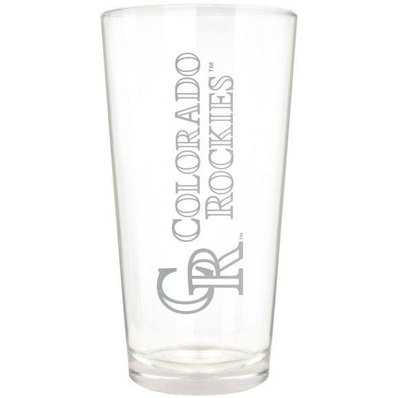Colorado Rockies Etched 16oz. Vertical Rally Cry Pint Glass