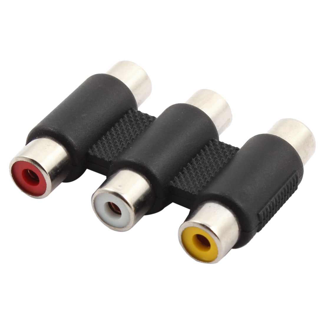 Unique Bargains Universal 3 RCA Female to 3 RCA Female Audio Cable