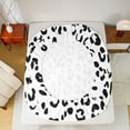 thumbnail image 5 of Castle Fairy Boys Girls Leopard Print Bed Sheets,Black White King Sheets, 5 of 7