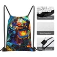 thumbnail image 5 of Apex Legends Pathfinder Drawstring Backpack Simple Sports Gym Bag Draw String Bags Casual Rucksack, 5 of 9