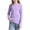 Purple, variant on CLOISE Kids Girls Boys Long Sleeve Tee Shirts Tops Crewneck Casual Pullover Ribbed Knit Solid Color Blouses Blue 5-6T