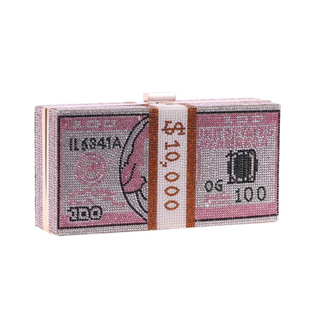 Bedazzled money bag hot sale