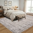 thumbnail image 3 of Garvee 5'x7' Vintage Border Area Rug, Non-Slip Washable Rug Traditional Retro Distressed Carpet, Low Pile Foldable Indoor Rug for Living Room Bedroom Dining Room, Camel, 3 of 9