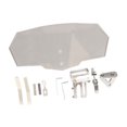 thumbnail image 1 of Parabrisas transparente para motocicleta, parabrisas universal resistente a impactos de alta claridad para motocicletas transparente, 1 of 15