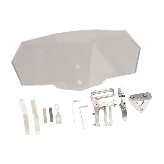 Parabrisas transparente para motocicleta, parabrisas universal resistente a impactos de alta claridad para motocicletas transparente