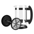 thumbnail image 4 of i cafilas 1000ml Stainless Steel French Press Pot Cafetiere Coffee Cup Borosilicate Glass Coffee Maker Tea Filter Tea Maker Scented Tea Herbal Tea French Press, 4 of 6