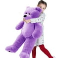 thumbnail image 5 of WOWMAX Giant Cuddly Teddy Bear Stuffed Plush Animals Daneey 3 Foot Teddy Bear Toy Doll for Valentine's Day Birthday Gift Purple 36 Inches, 5 of 7