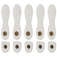 thumbnail image 2 of jifeng 5 Sets White Leather Buckle Purse Hasp Notebook Buttons for DIY Handmade Bag, 2 of 8