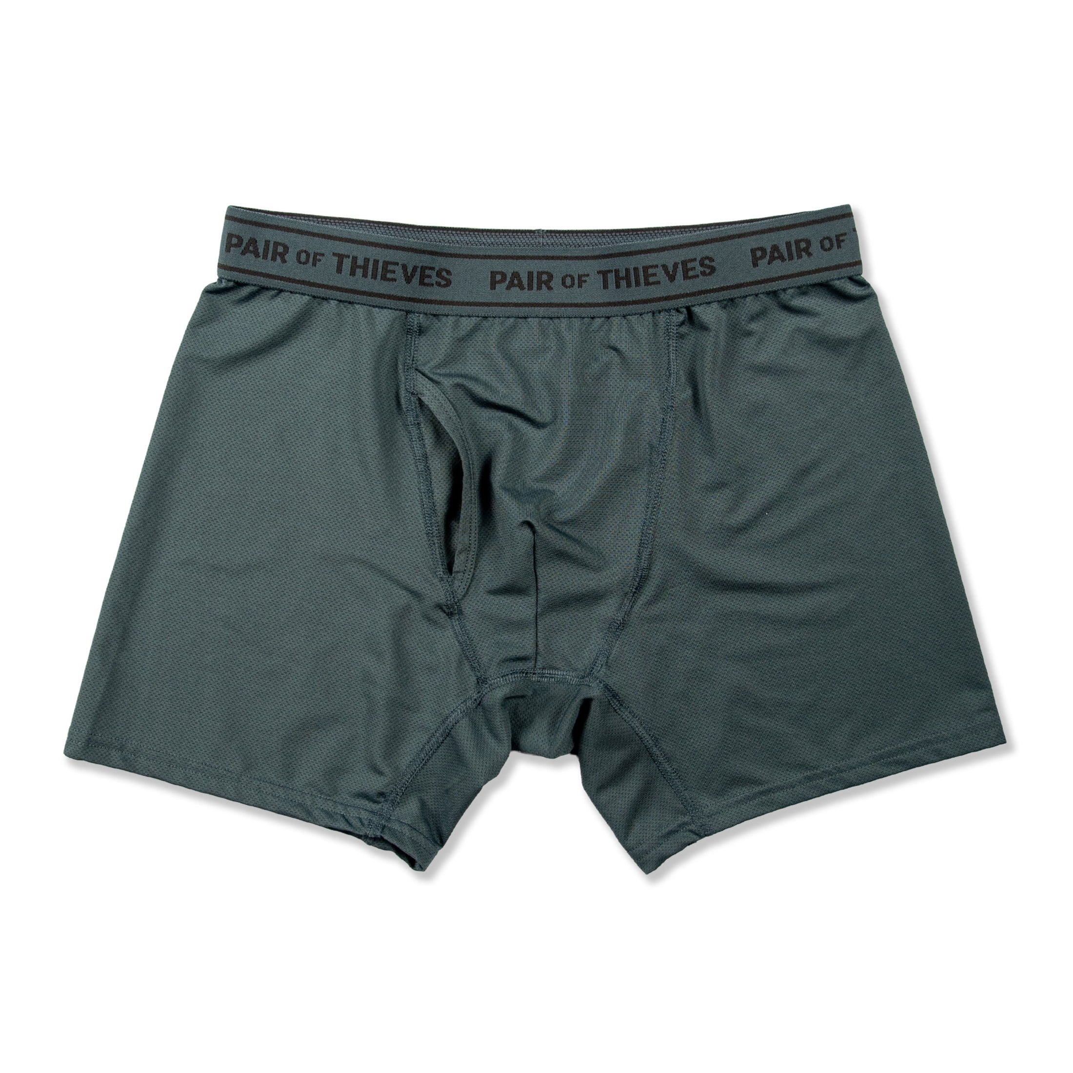 4-Way Performance Stretch Boxer Brief Green Blue Grey 3pk XXL