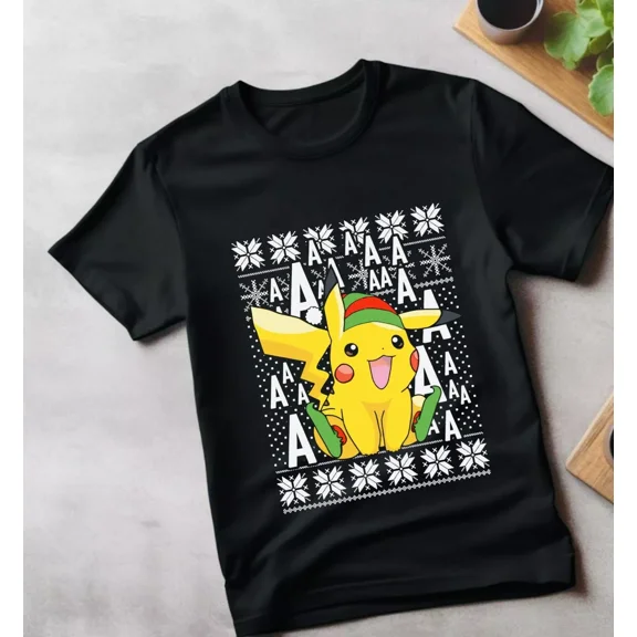 VINTAGE Christmas Anime T-shirt,All I Want For Christmas is Uwu Ugly Christmas Shirt