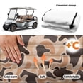 thumbnail image 6 of XYZCANDO Duck Camo 2 Passenger Golf Cart Seat Cover With 4 Pockets - Non Slip Washable Terry Cloth Protector For Outdoor Golfing, 6 of 9