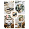 thumbnail image 4 of Hokiten Kitchen Dinner Napkins Set of 8 Navy Blue Vintage Rooster Cloth Napkins Reusable Washable Table Napkins for Weddings Cocktail Parties Holiday Table Decor 20x20 Inch, 4 of 8