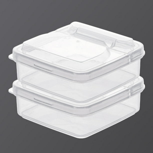 Contenedor de almacenamiento Macarena Contenedor de alimentos para refrigerador Apilable 2 uds